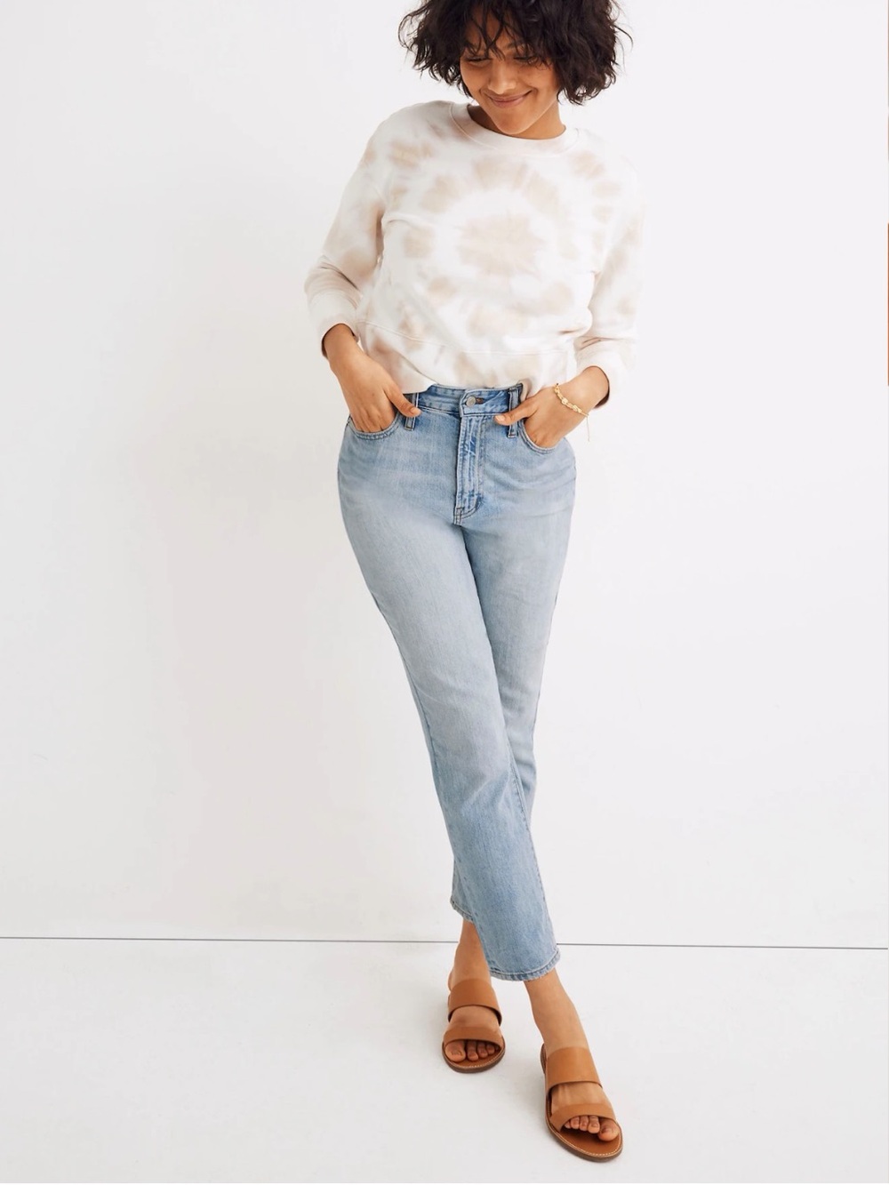 Madewell Curvy Perfect Rigid Vintage Denim Jeans in Fitzgerald Wash